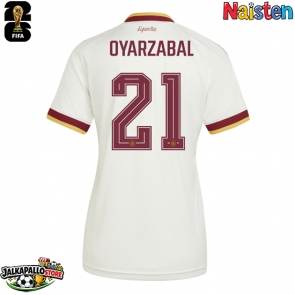 Espanja Mikel Oyarzabal #21 Vieraspaita Naisten MM-kisat 2026 Lyhythihainen